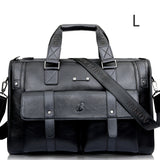 Men Leather Black Briefcase Business Handbag Messenger Bags Male Vintage Shoulder Bag Men's Large Laptop Travel Bags Hot