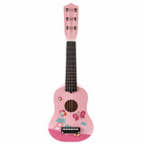 High Quality 21 Inch Cute Cartoon 6 String Mini Wooden Guitar Kids Ukulele Musical Instruments Educational Toy Boys Girls Gifts