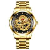 Fashion Men's Luxury Golden Dragon Watches