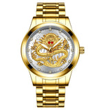 Fashion Men's Luxury Golden Dragon Watches