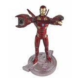 [Best] 32cm The Avengers super hero LED light infrared gun Iron Man MK50 Action Figure statue Collectible Model kids gift