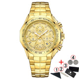 Relogio Masculino Wrist Watches Men 2019 Top Brand Luxury WWOOR Golden Chronograph Men Watches Gold Big Male Wristwatch Man 2019