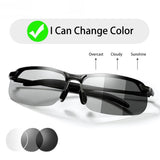 Photochromic Sunglasses Men Polarized driving Chameleon Glasses Male Change Color SunGlasses Day Night Vision Driving Eyewear