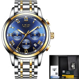 2019 New Men's Luxury Brand LIGE Chronograph's Sports Watches