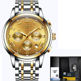 2019 New Men's Luxury Brand LIGE Chronograph's Sports Watches